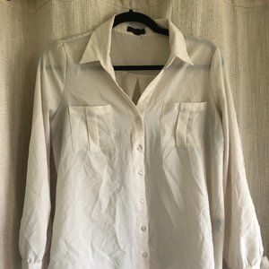 White women's button down